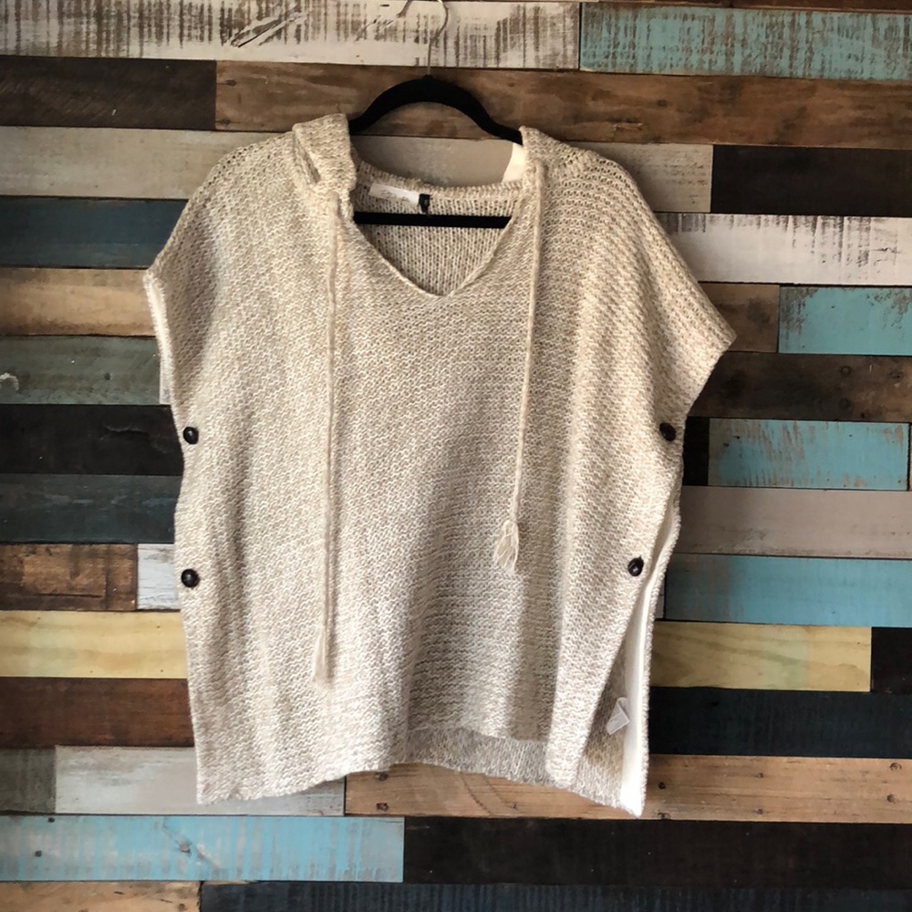 Cream colored poncho